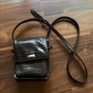 Nine West Croco pockets Mini in dark brown